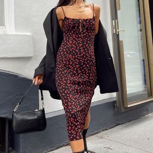 PRINCESS POLLY ‘Noda’ Floral Midi Dress